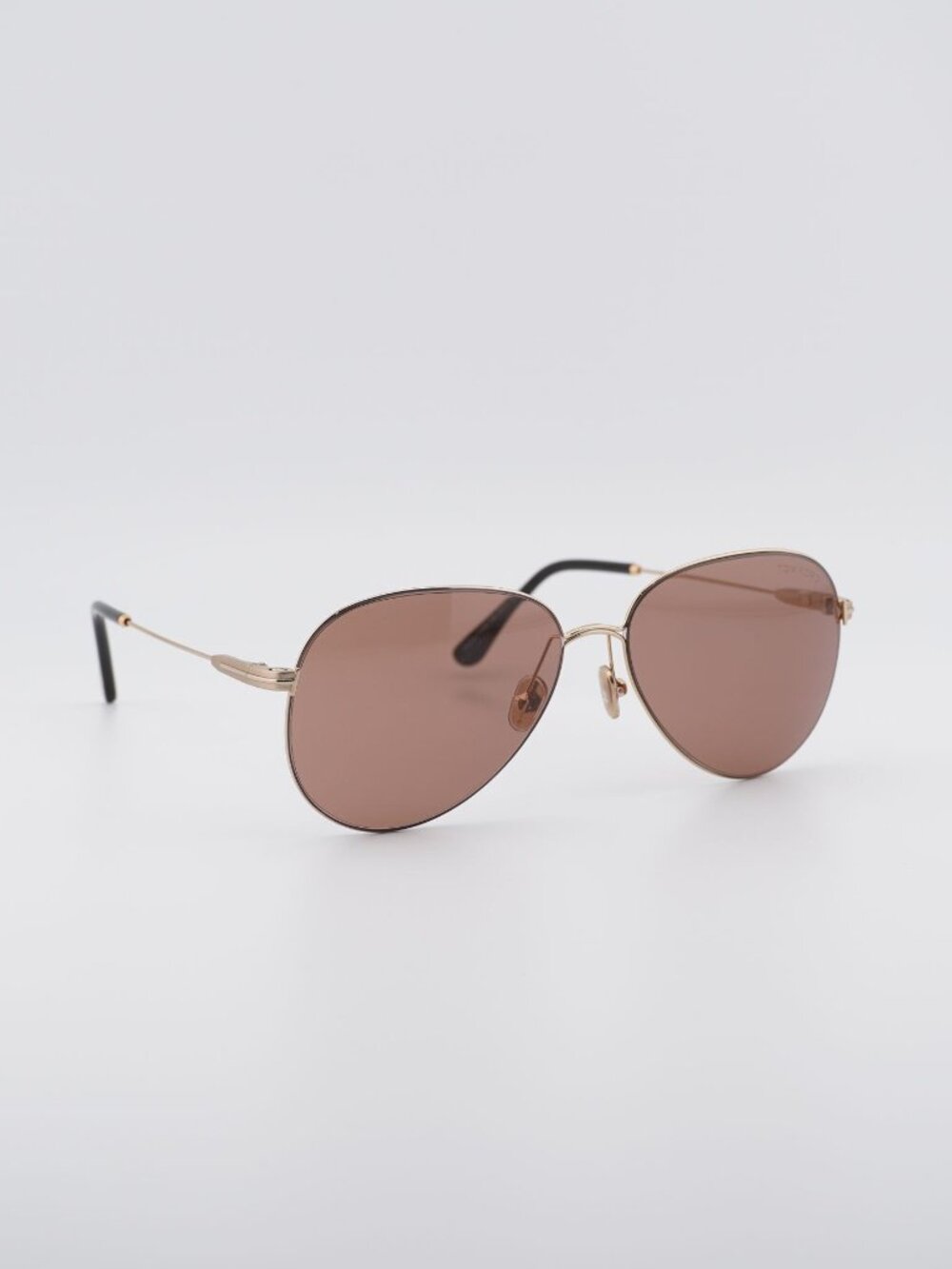 Tom Ford Porscha FT0993 32E Sunglasses Gold Aviator Frame, Brown Lenses